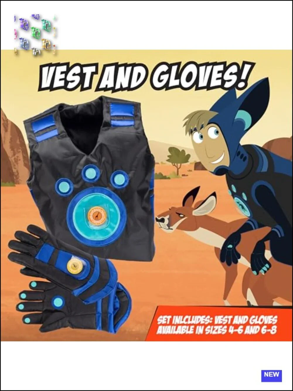 Wild Kratts Martin Creature Power Suit Costume with Vest, Gloves & 2 Discs
